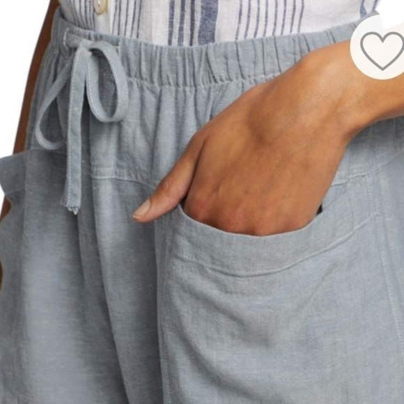 Rails Darby Linen Blend Pants in blue Size Medium - Picture 7 of 9